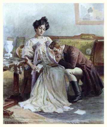 Е.Самокиш-Судковская. К ее ногам упал Евгений…, «Евгений Онегин»